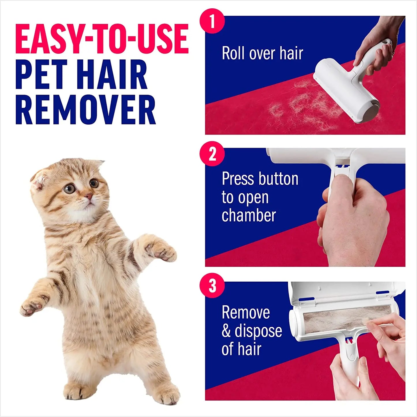 FurSweep™ – Reusable Pet Hair Remover for Dogs & Cats