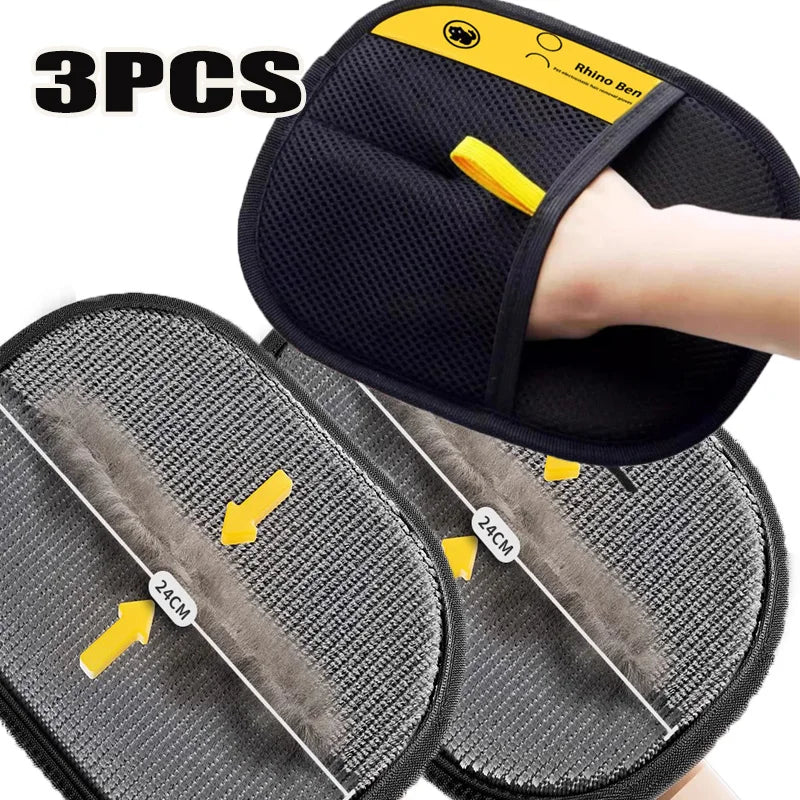 Pet Hair Remover Glove for Dogs & Cats